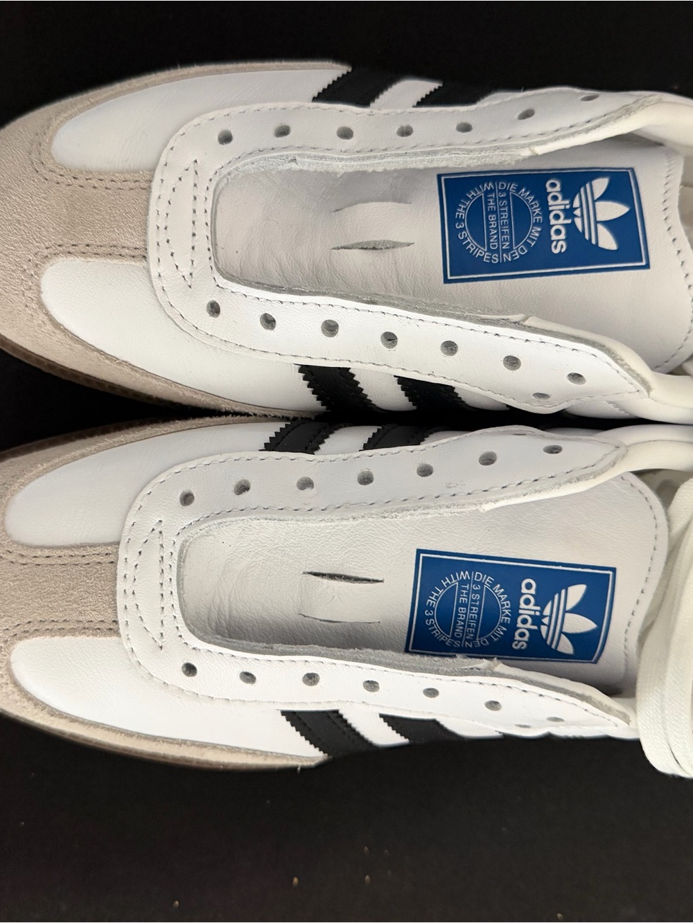adidas Youth White, Black & Beige Low-Top Sneakers